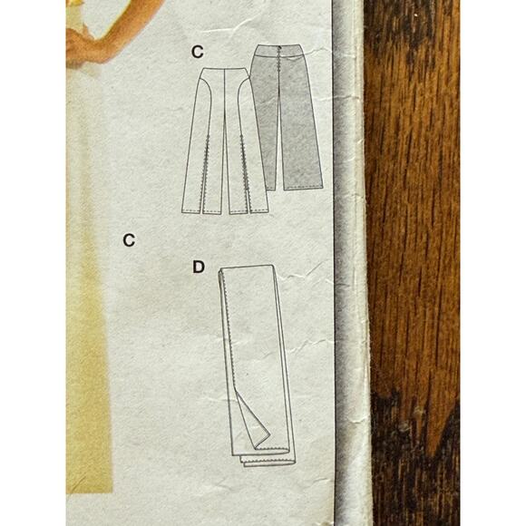 Vintage Burda 8190 Harem Pants Opt. Evening Special Occasion or Casual Day Beach - Picture 4 of 8